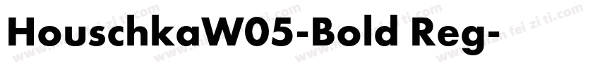 HouschkaW05-Bold Reg字体转换